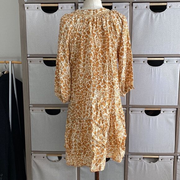 Natalie Martin silk tiered mini dress